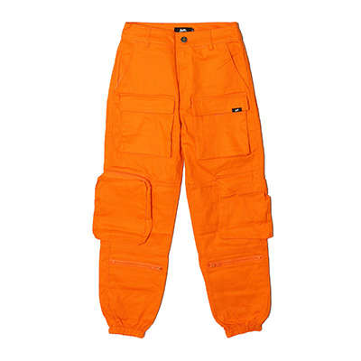 MULTI POCKET JOGGER PANTS -ORANGE- (WOMEN)