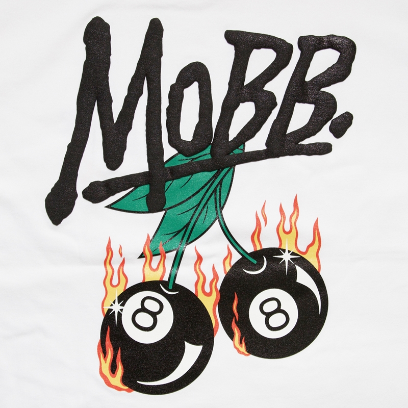 8BALL CHERRY T-SHIRT -WHITE-