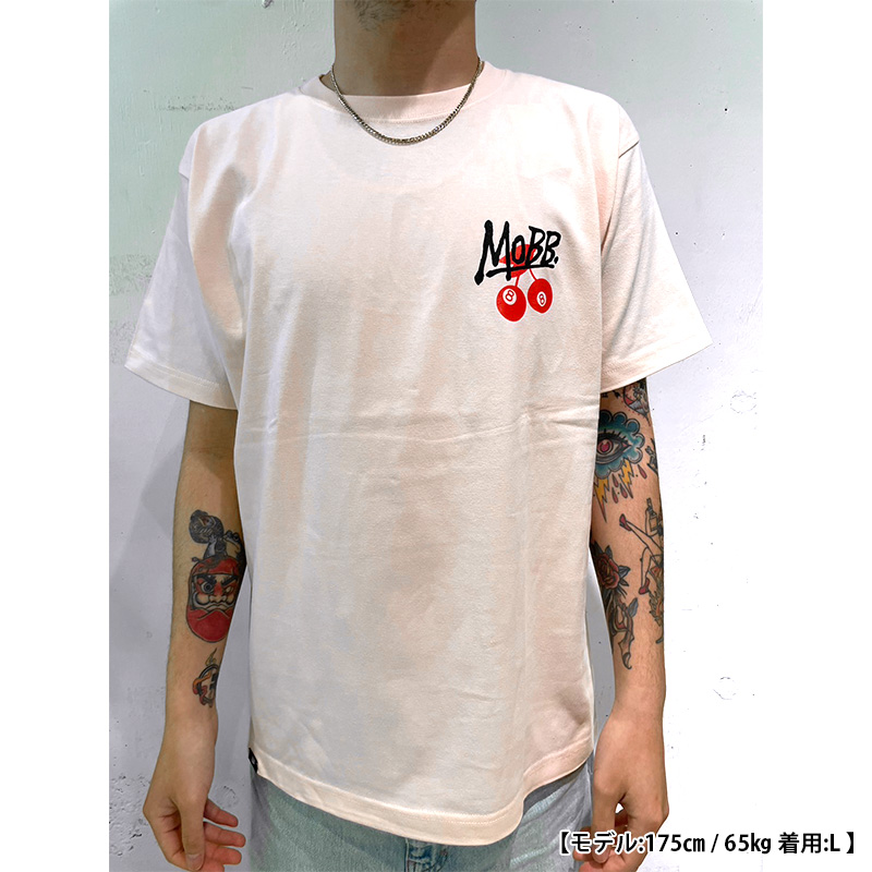 8BALL CHERRY T-SHIRT -WHITE-