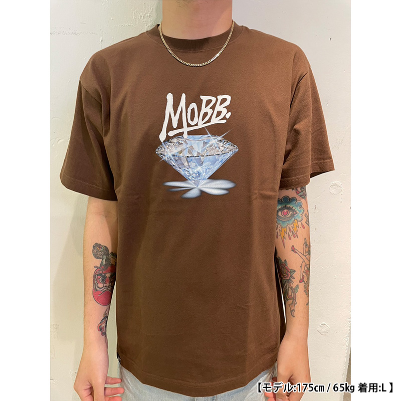 DIAMOND T-SHIRT -BROWN-