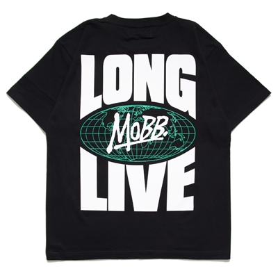 LONG LIVE MOBB T-SHIRT -BLACK-(XL)