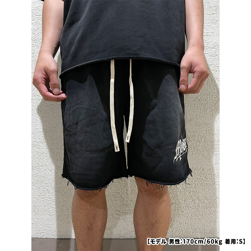 OLD OG PIGMENT SWEAT SHORTS -BLACK-