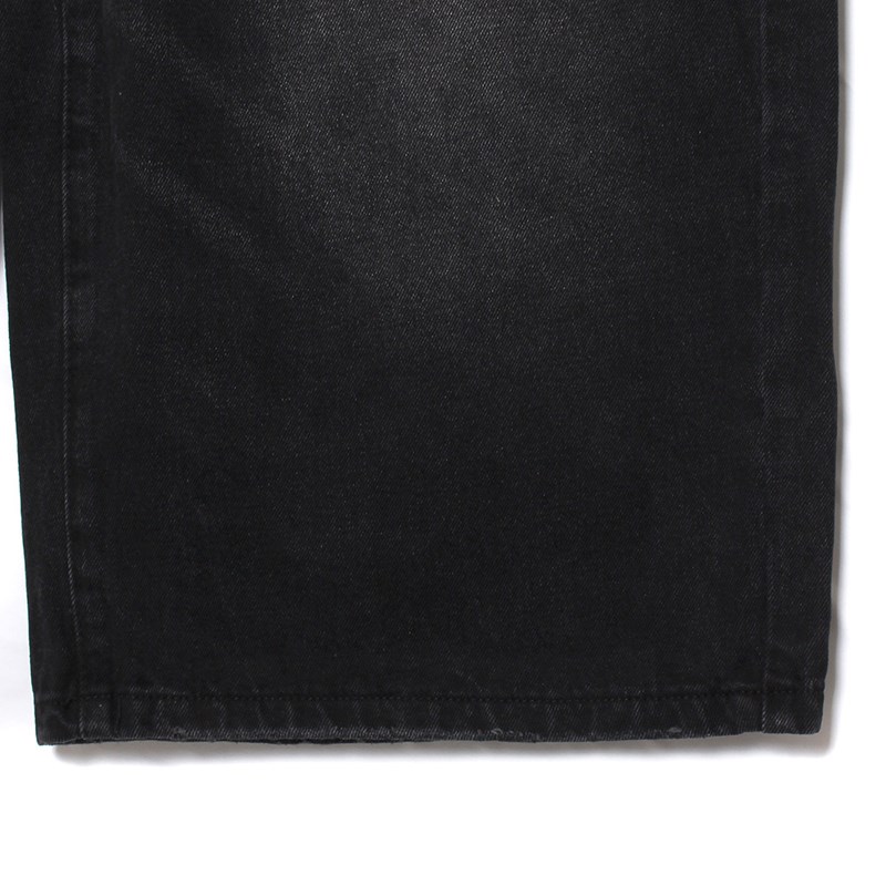 BIG DENIM SHORTS -BLACK-