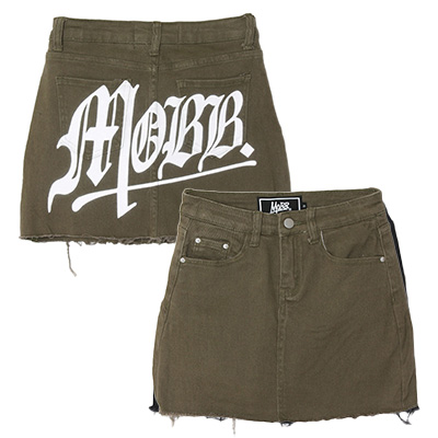 OLD OG DENIM SKORTS -OLIVE-