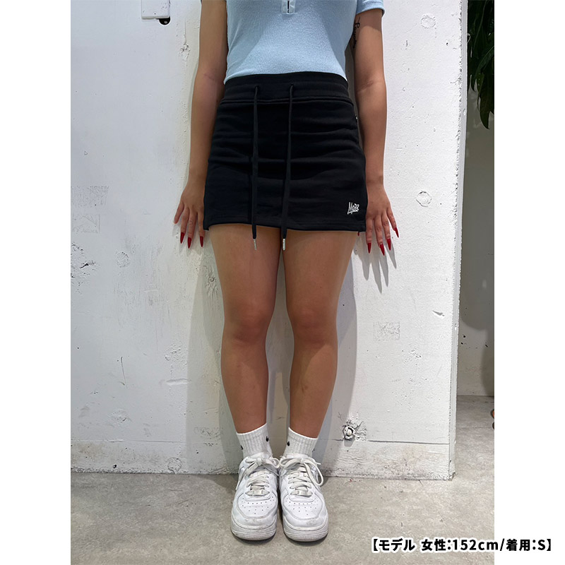 OG SWEAT SKORTS -BLACK- (WOMEN)