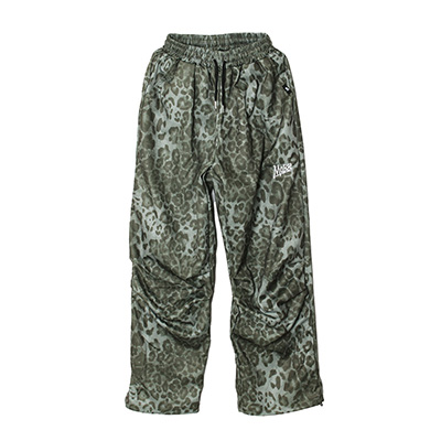 LEOPARD TRACK PANTS -KHAKI-(S)