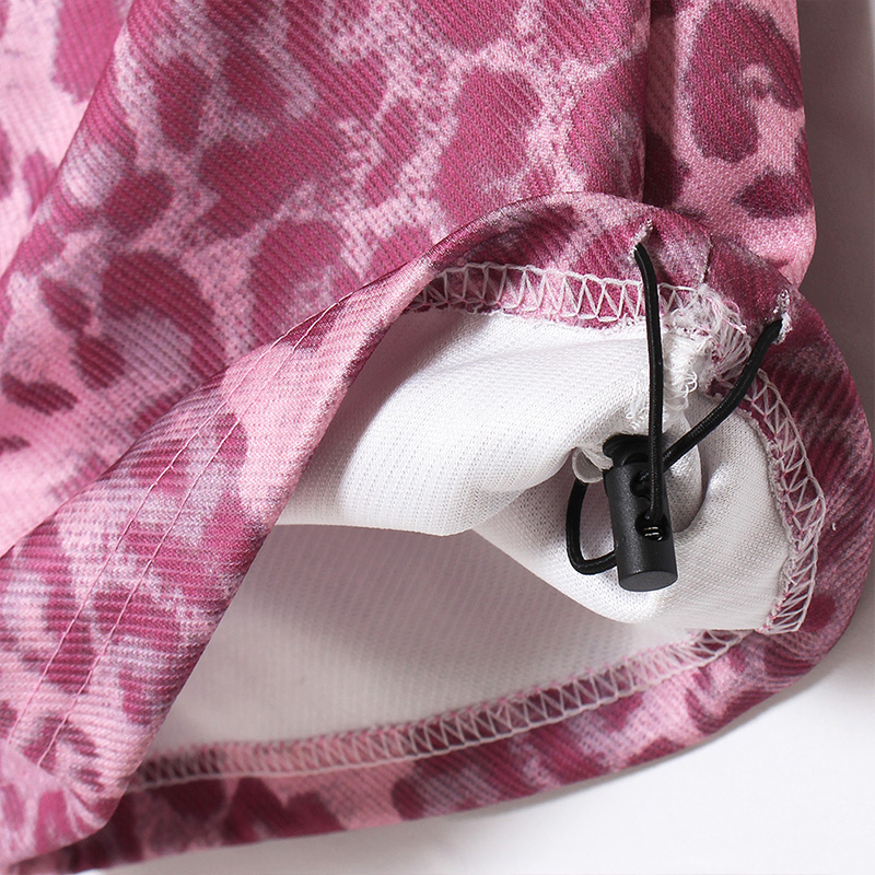 LEOPARD TRACK PANTS -PINK-