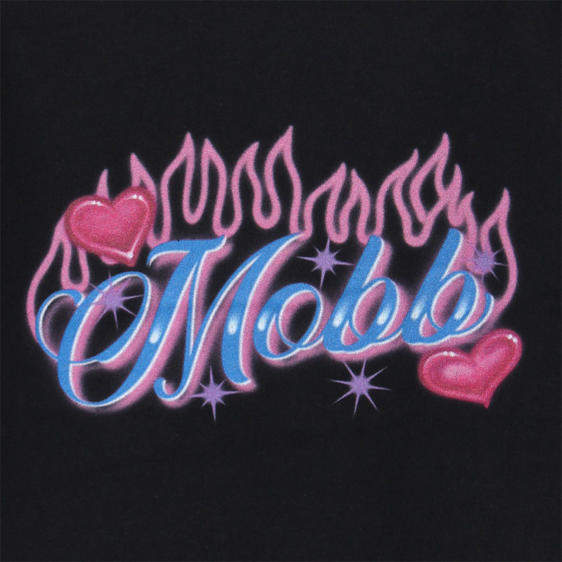 AIRBRUSH FLAME T-SHIRT -BLACK- (WOMEN/KIDS)