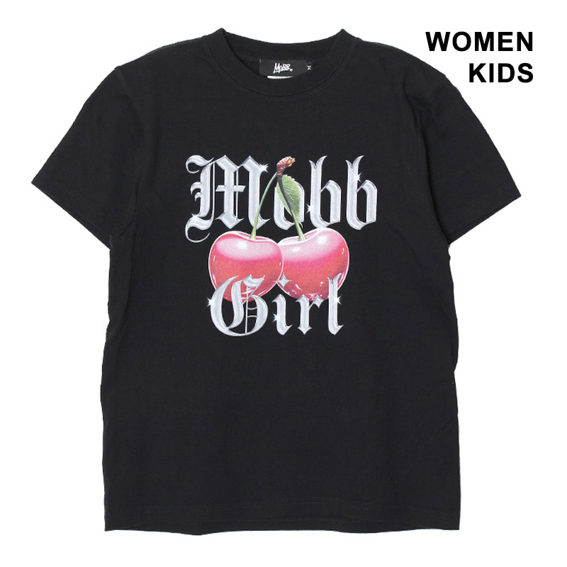 CHERRY MOBB GIRL T-SHIRT -BLACK- (WOMEN/KIDS)