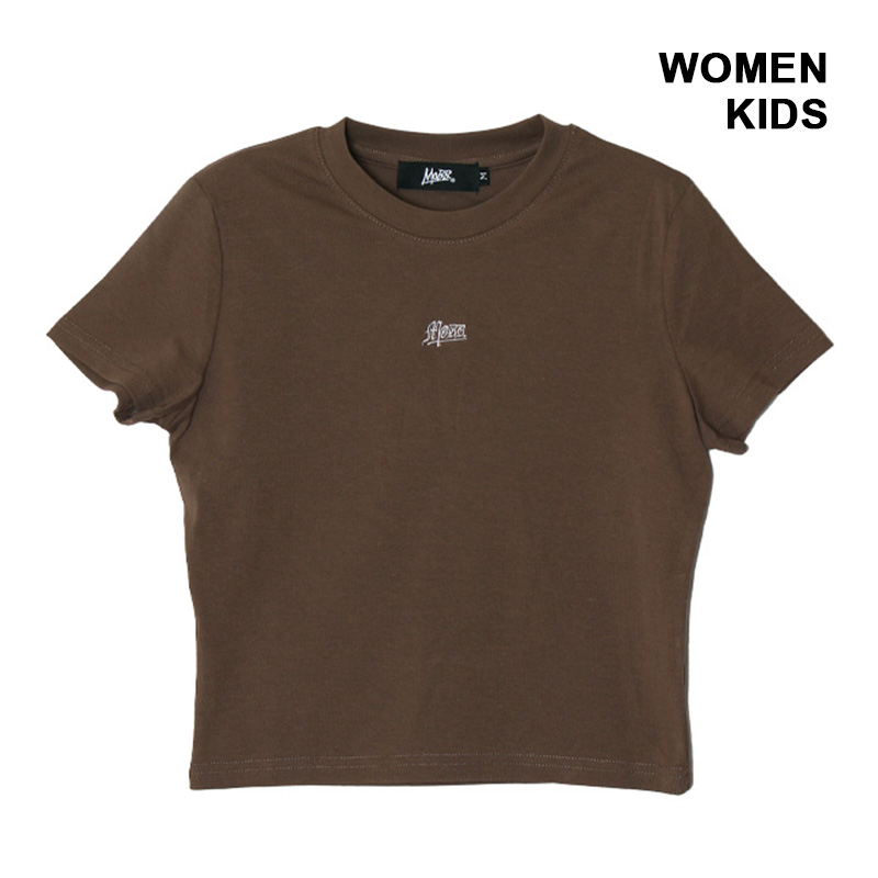 OLD OG CROPPED T-SHIRT -BROWN- (WOMEN)