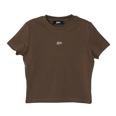 OLD OG CROPPED T-SHIRT -BROWN- (WOMEN)