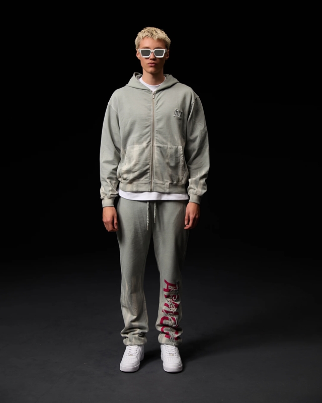 ENZO GRAPHIC JOGGER -GREY-