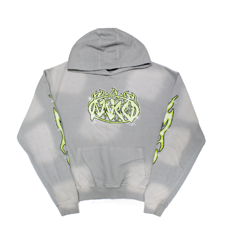 PAOLA GRAPHIC HOODIE -GREY-