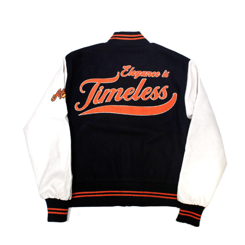 ANGELO VARSITY JACKET -BLACK-