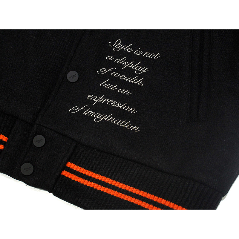 ANGELO VARSITY JACKET -BLACK-