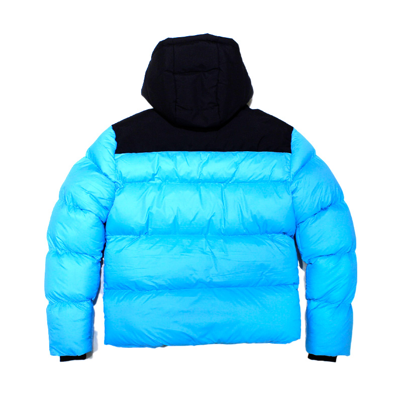 BALLEZZA COLOUR BLOCK PUFFER JACKET -BLUE-