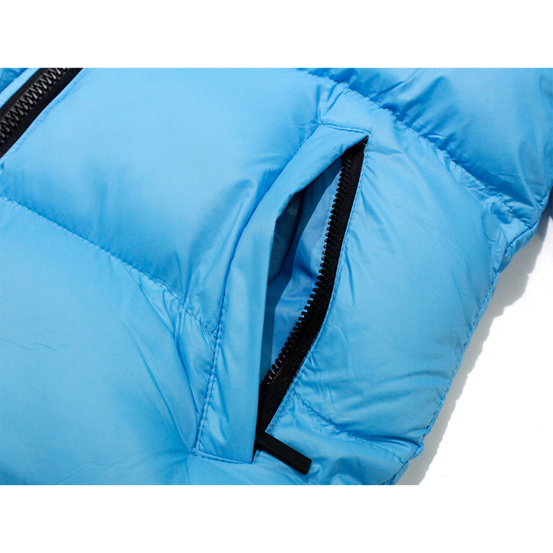 BALLEZZA COLOUR BLOCK PUFFER JACKET -BLUE-