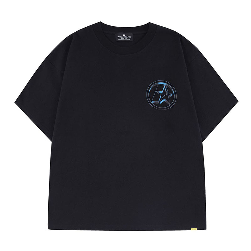 METARIC TEE -BLACK-