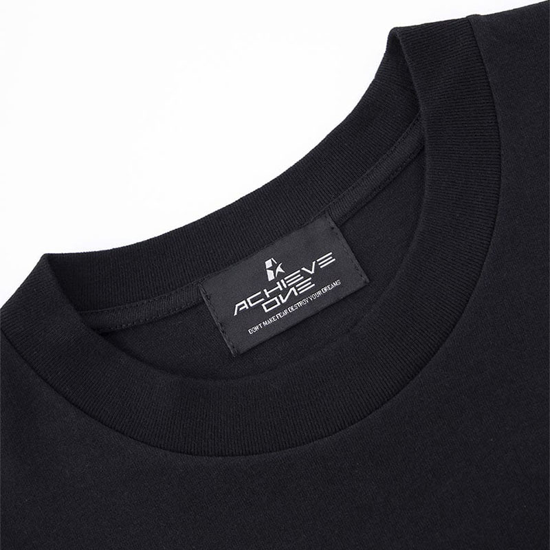 METARIC TEE -BLACK-