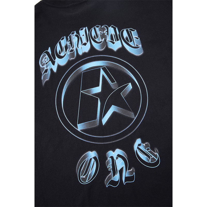 METARIC TEE -BLACK-