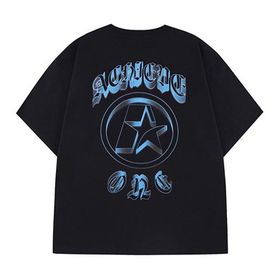 METARIC TEE -BLACK-