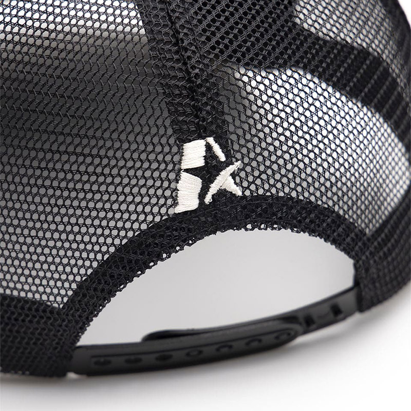 CIRCLE LOGO MESH CAP -BLACK-