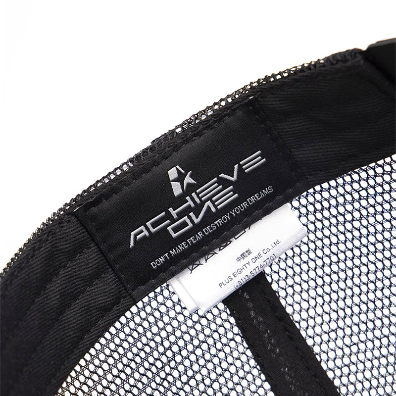 CIRCLE LOGO MESH CAP -BLACK-