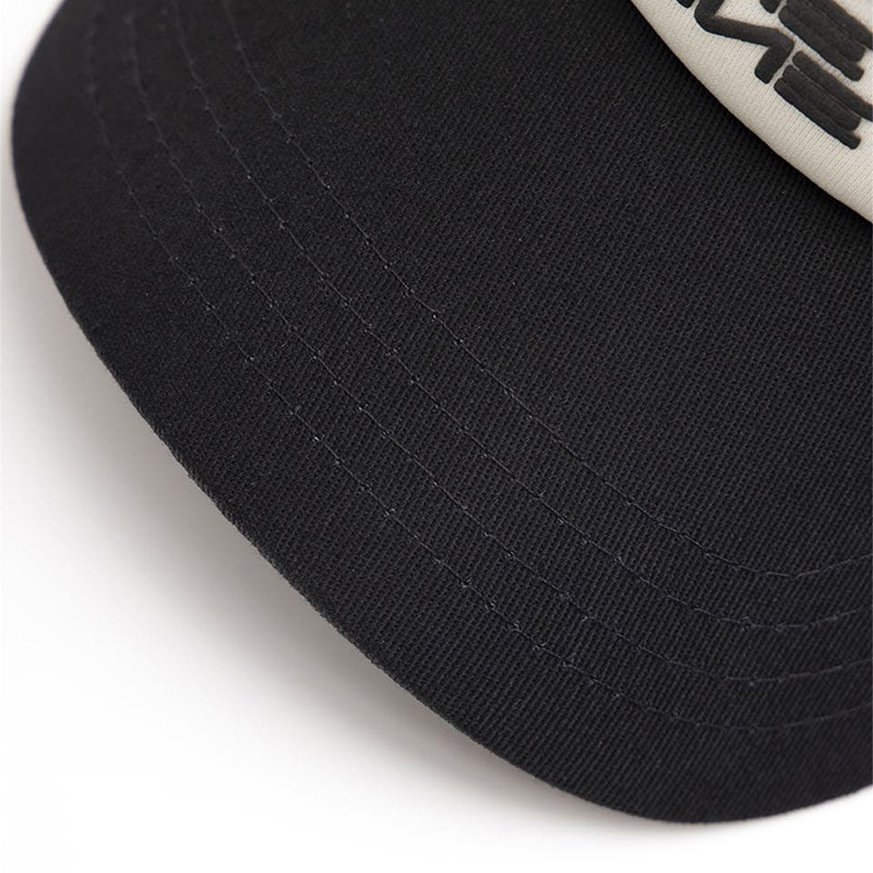 CIRCLE LOGO MESH CAP -BLACK-