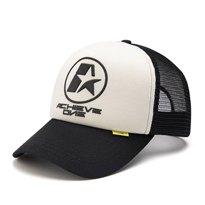 CIRCLE LOGO MESH CAP -BLACK-