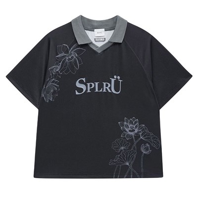 BLESS U×SPLR LOTUS GAME SHIRTS -BLACK-