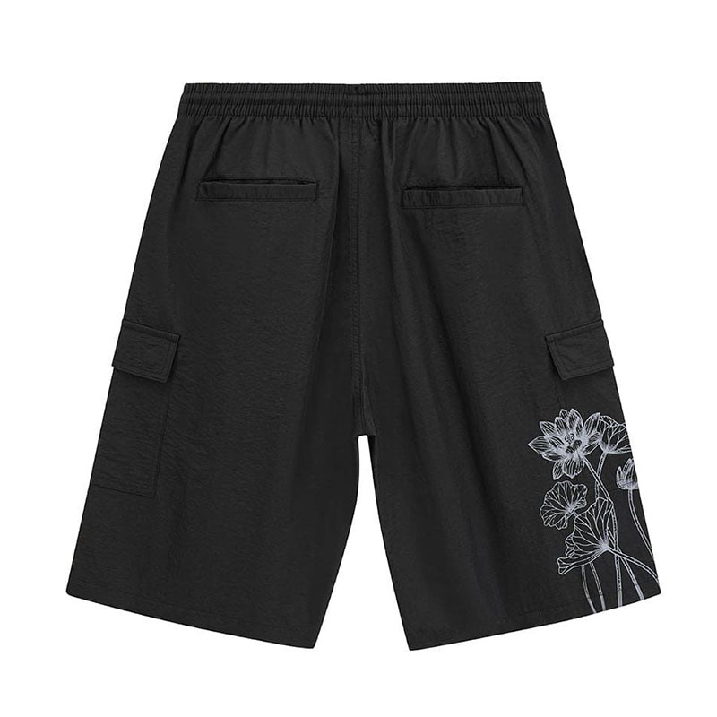 BLESS U×SPLR LOTUS GAME SHORTS -BLACK-