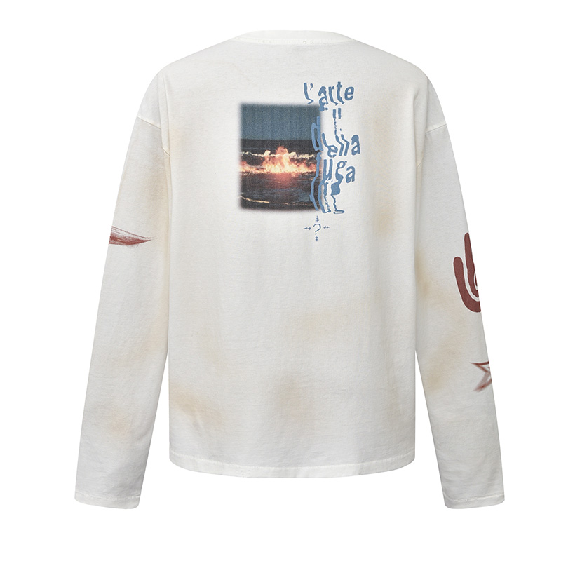 SUNSET PRINT LONG SLEEVE -2.COLOR-