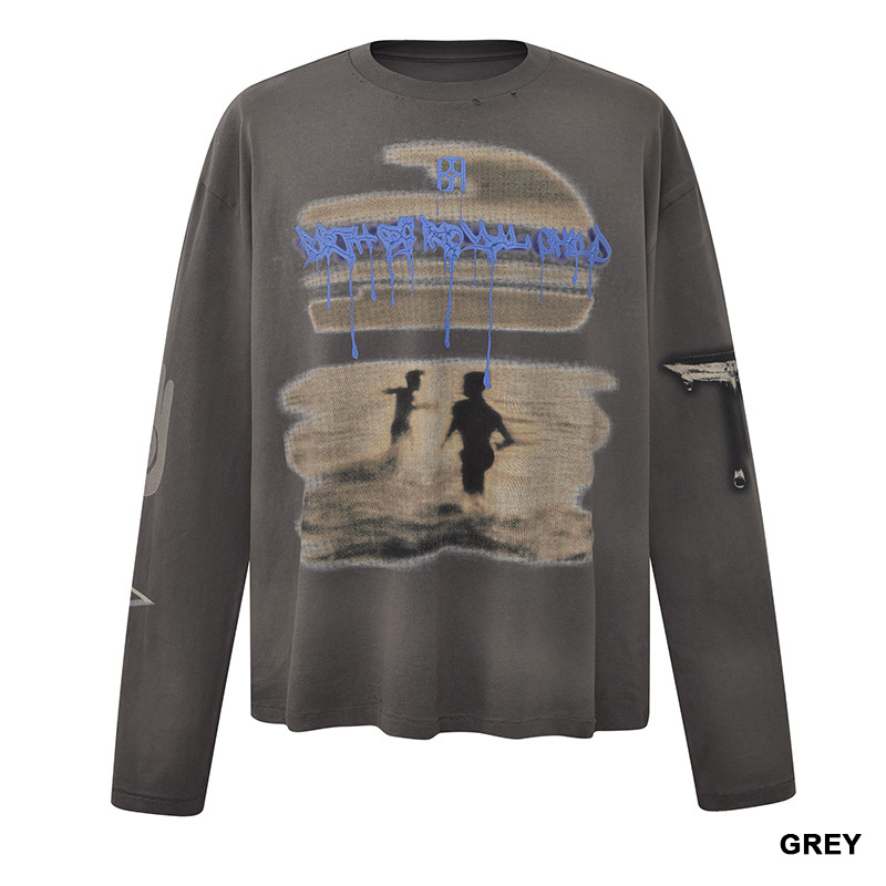 SUNSET PRINT LONG SLEEVE -2.COLOR-