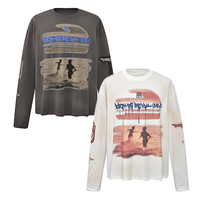 SUNSET PRINT LONG SLEEVE -2.COLOR-