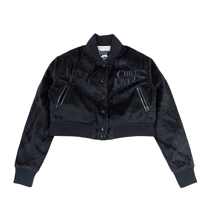 WOMEN'S BLACK CAT JACKET -BLACK-