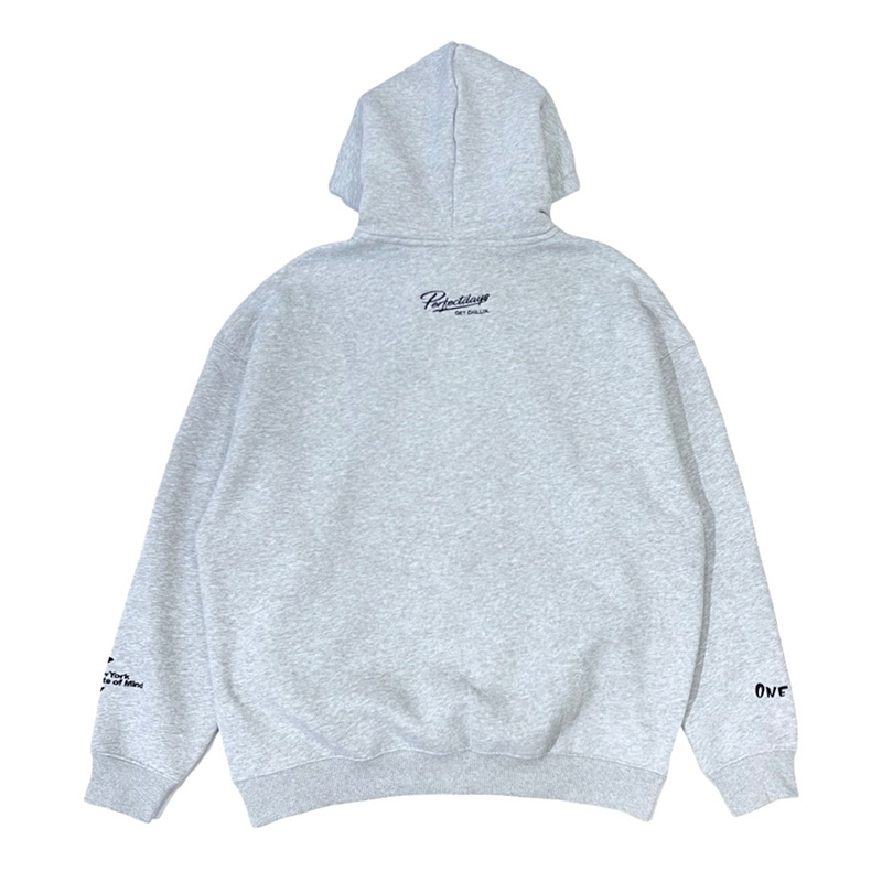 NY BUTTERFLY HOODIE -GREY-