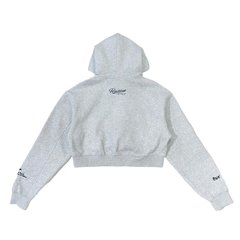 WOMEN'S NY BUTTERFLY HOODIE -GREY/BLACK-