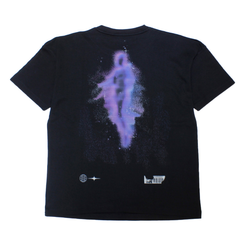 WOMAN IN SPACE T-SHIRT -BLACK-