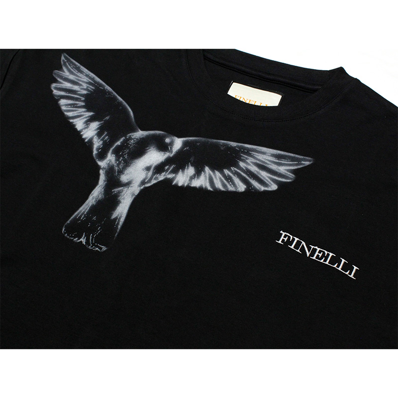 FREE BIRDS T-SHIRT-BLACK-