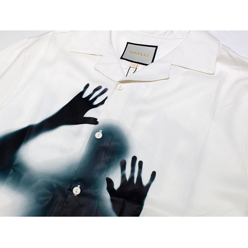 LOCKED MAN SUMMER SHIRT -WHITE-