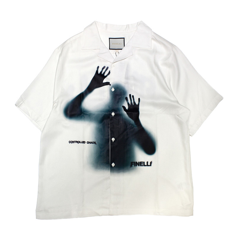 LOCKED MAN SUMMER SHIRT -WHITE-