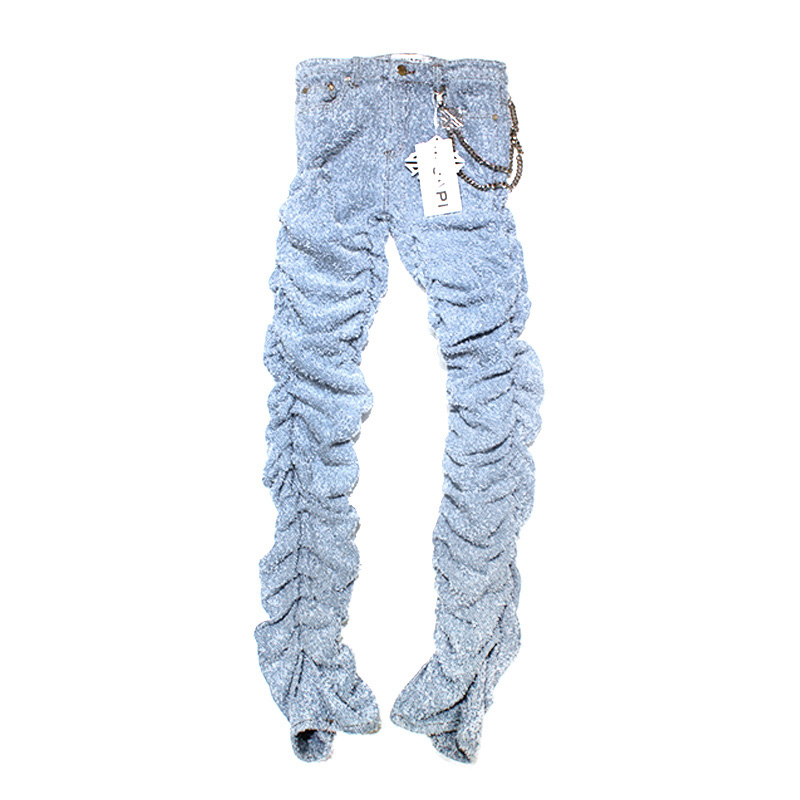 SKY BLUE SUPER STACKED DENIM -LT.BLUE-