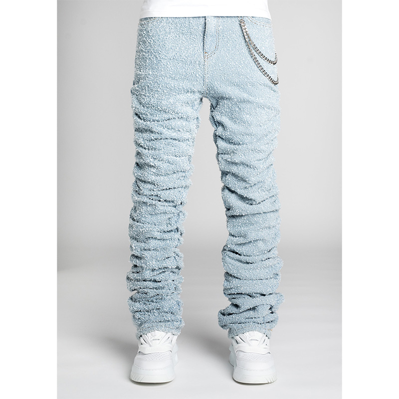 SKY BLUE SUPER STACKED DENIM -LT.BLUE-