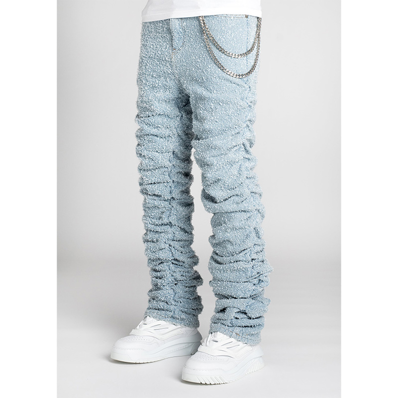 SKY BLUE SUPER STACKED DENIM -LT.BLUE-