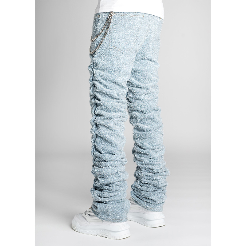 SKY BLUE SUPER STACKED DENIM -LT.BLUE-