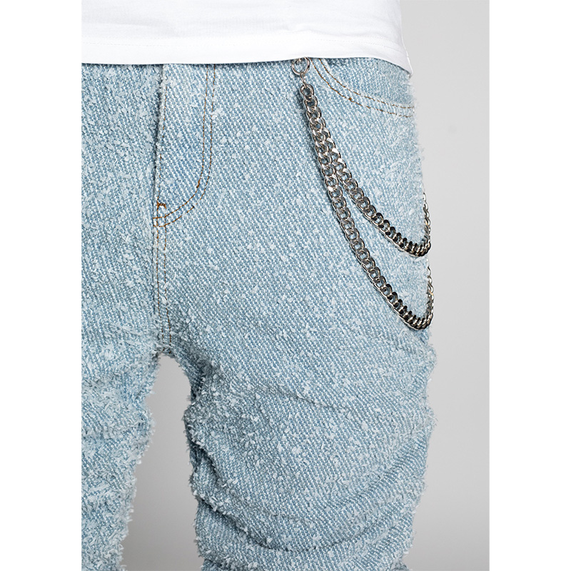 SKY BLUE SUPER STACKED DENIM -LT.BLUE-