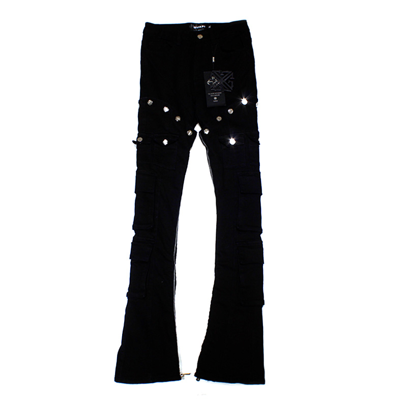 OBSIDIAN BLACK CONVERTABLE DENIM -BLACK-