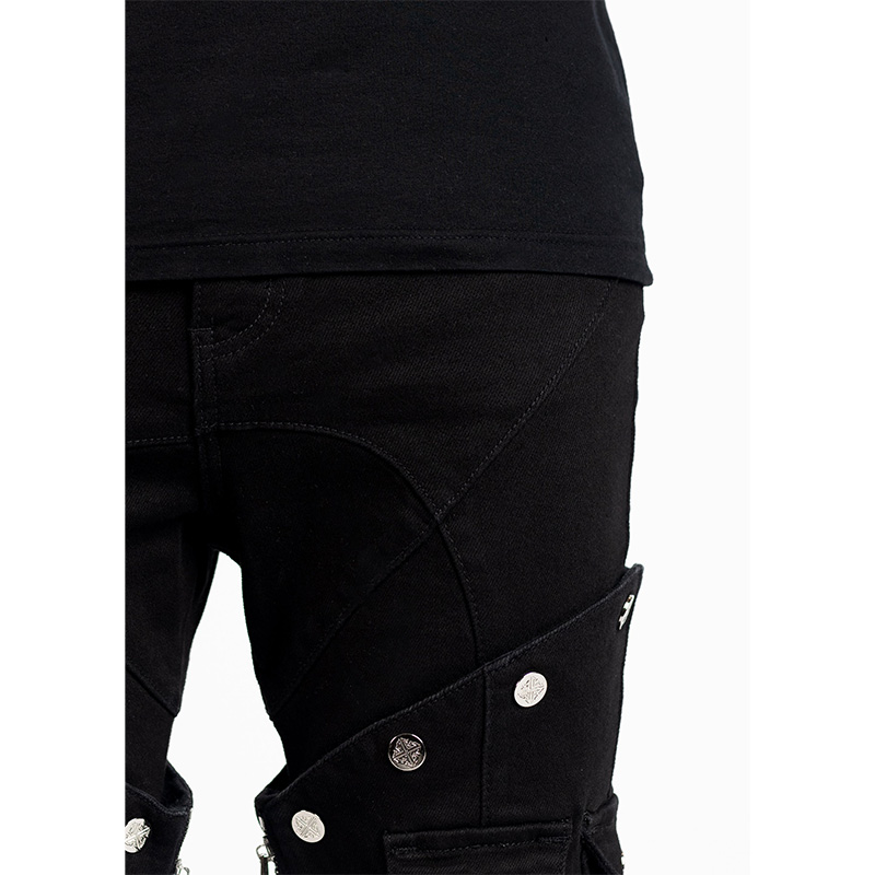 OBSIDIAN BLACK CONVERTABLE DENIM -BLACK-