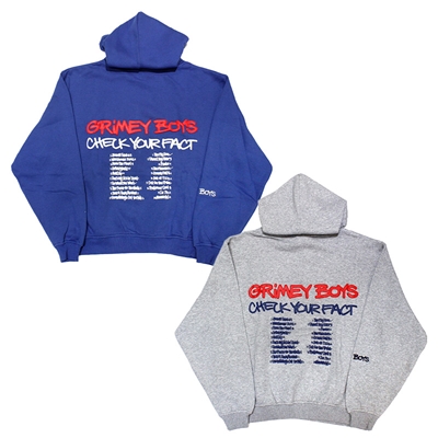 GRIMEY BOYS VINTAGE HOODIE -2.COLOR-