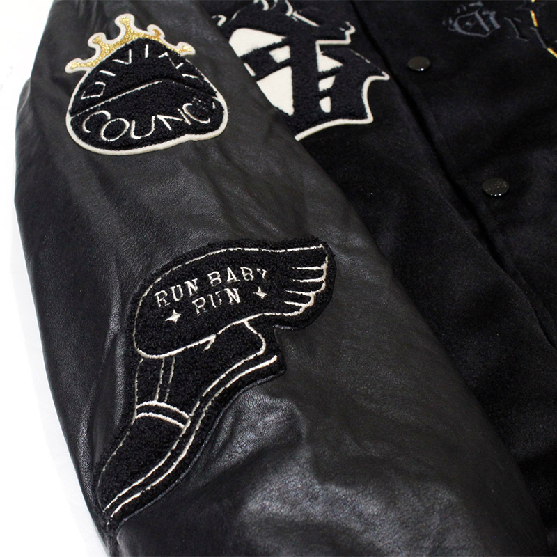 SAOIRSE BASEBALL JACKET -BLACK-